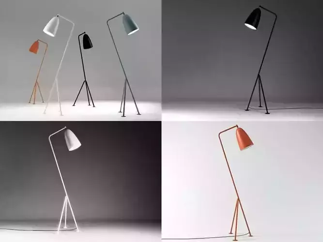 Grasshopper floor lamp 3D model Grasshopper floor lamp 3D model