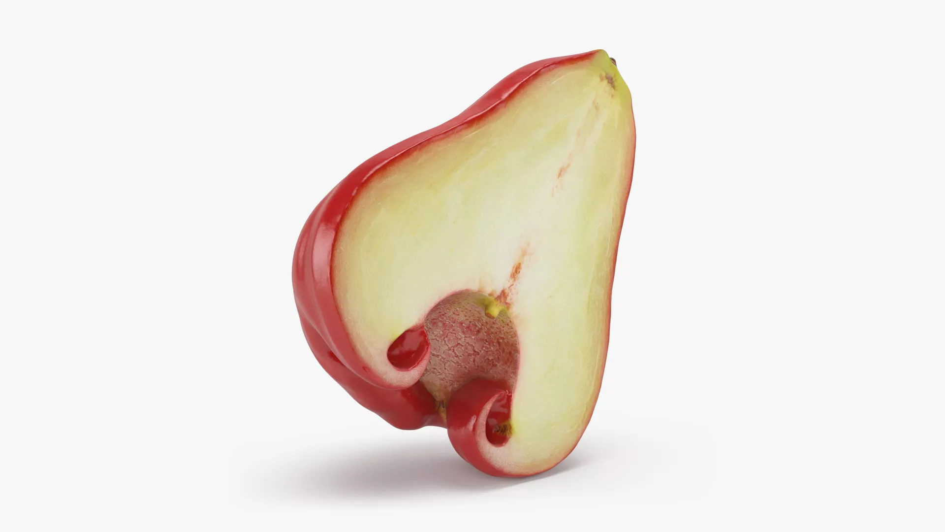 Half Rose Apple Low-poly 3D model