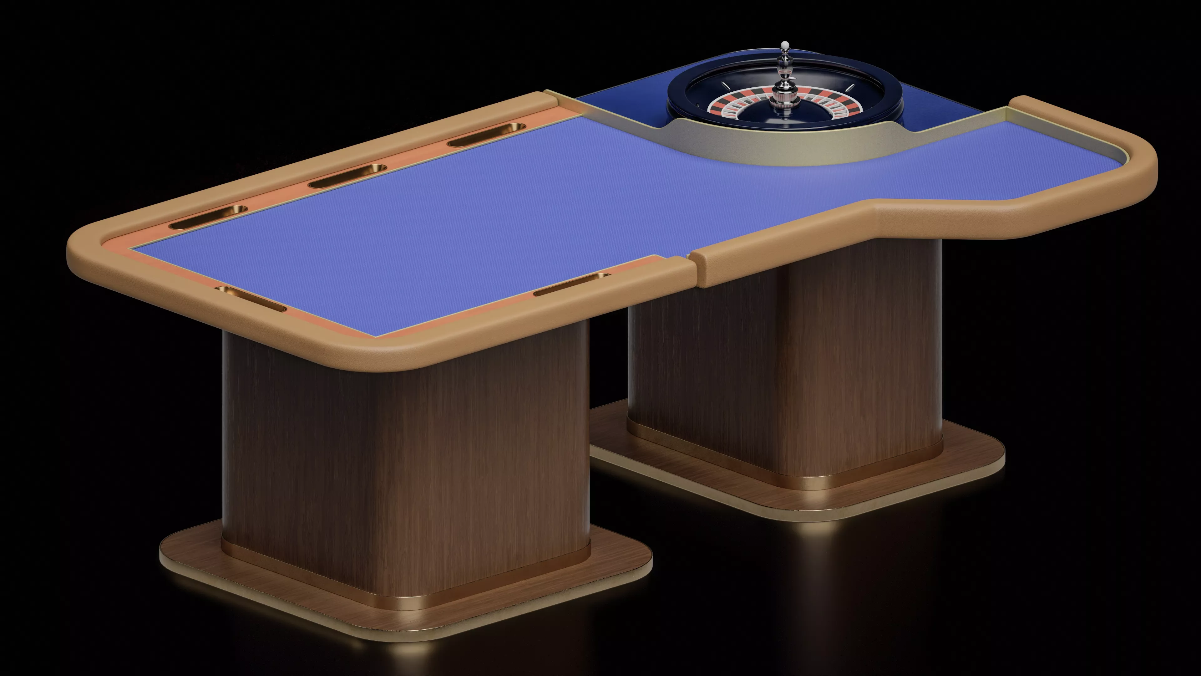 Casino Roulette Table 3D Model Luxury Gambling Table Gaming Low-poly 3D model