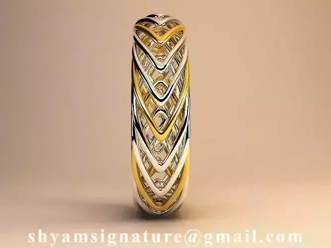 Serpentine Ring 3D print model