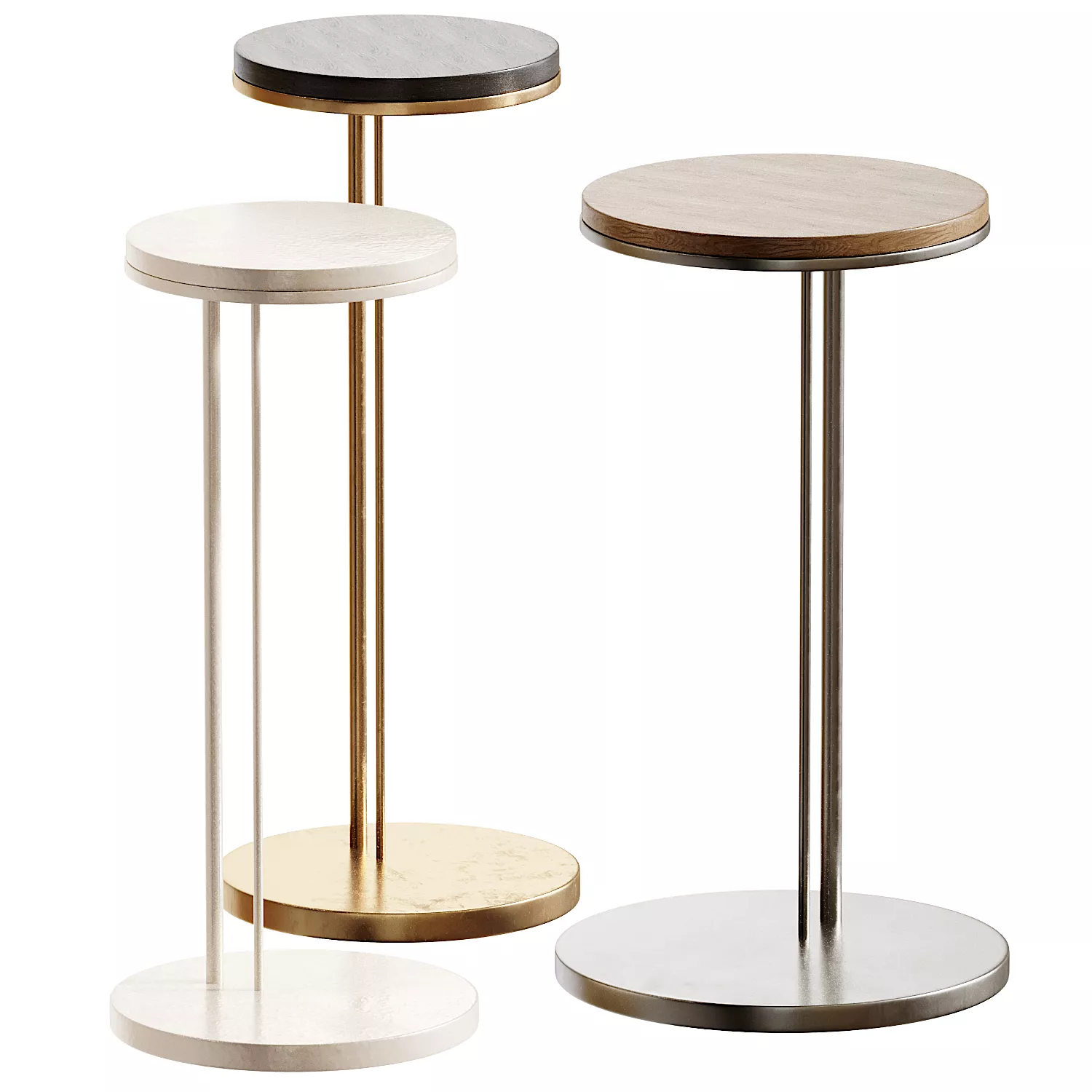 Cattelan Italia Sting Wood Side Table 3D model
