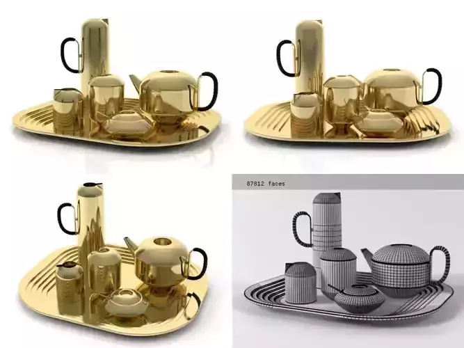 Eclectic Form Tea Set