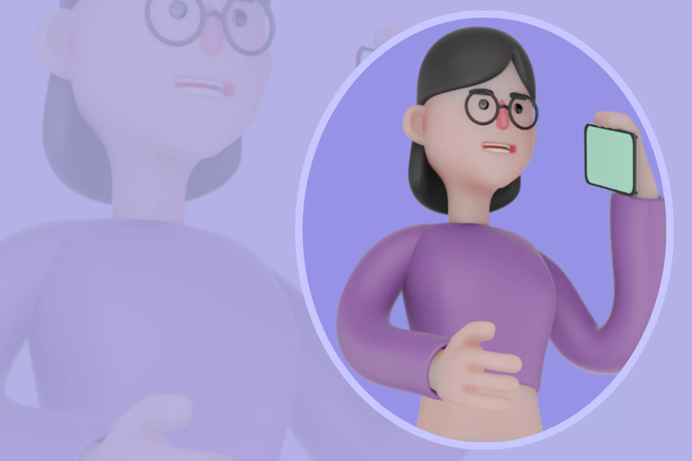 Stylized 3D Female Dancer Character - Cartoon Video Call Dancer 3D model