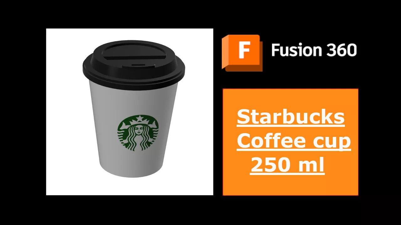 Starbucks Coffee cup 250 ml 3D print model