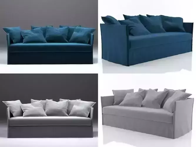 Fox four different sofas 3D model