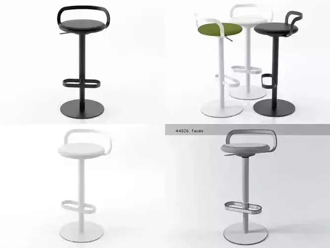 Mak four different bar stools