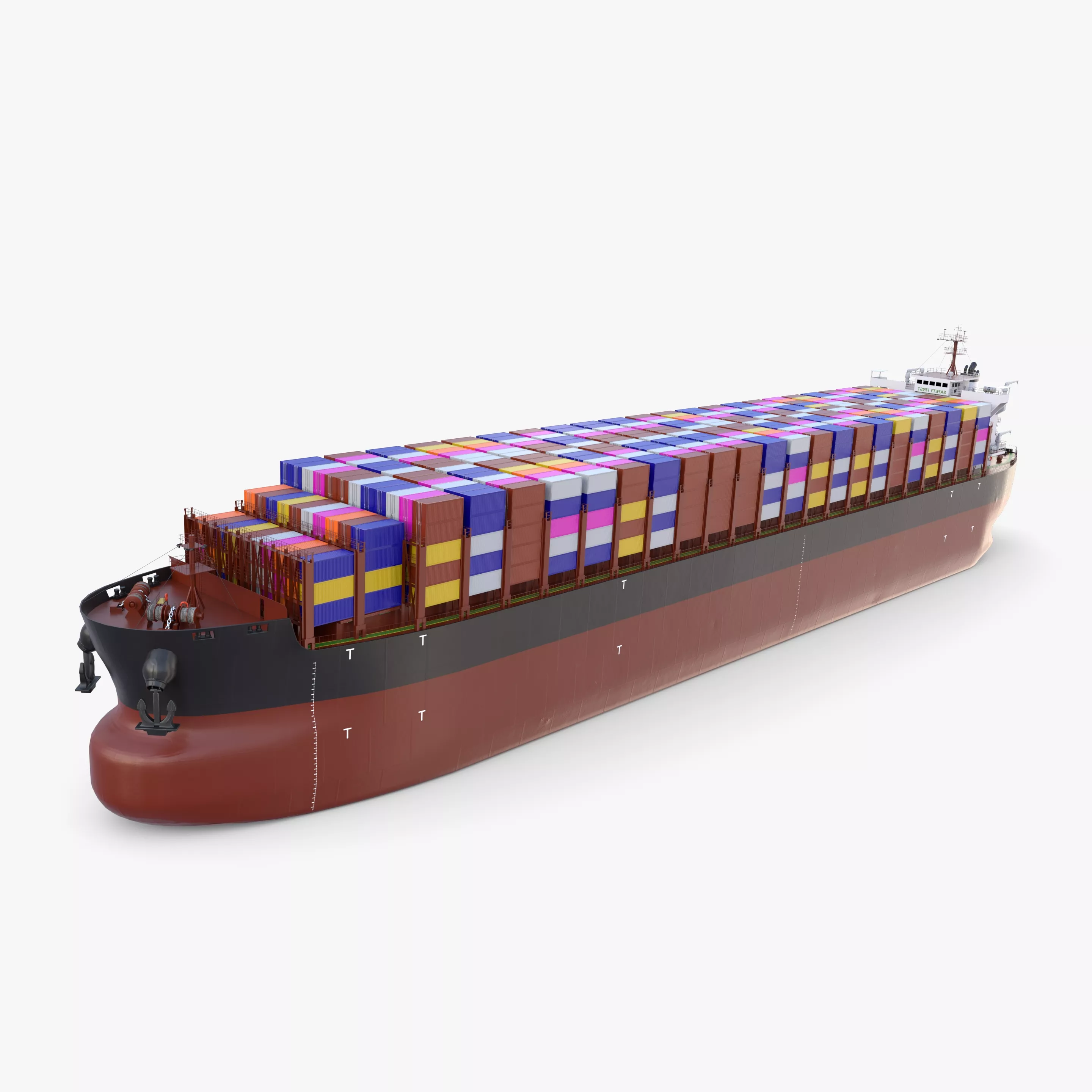 Container Bulk Carrier V1 3D model
