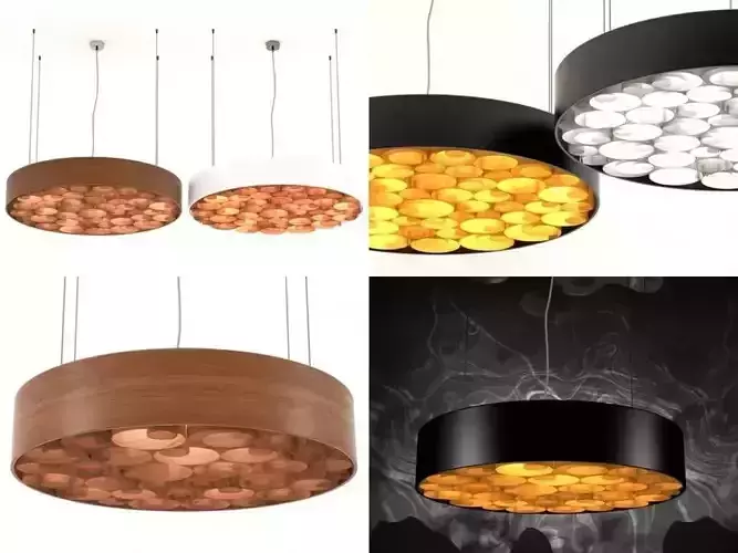 Spiro wooden pendant lamp lights