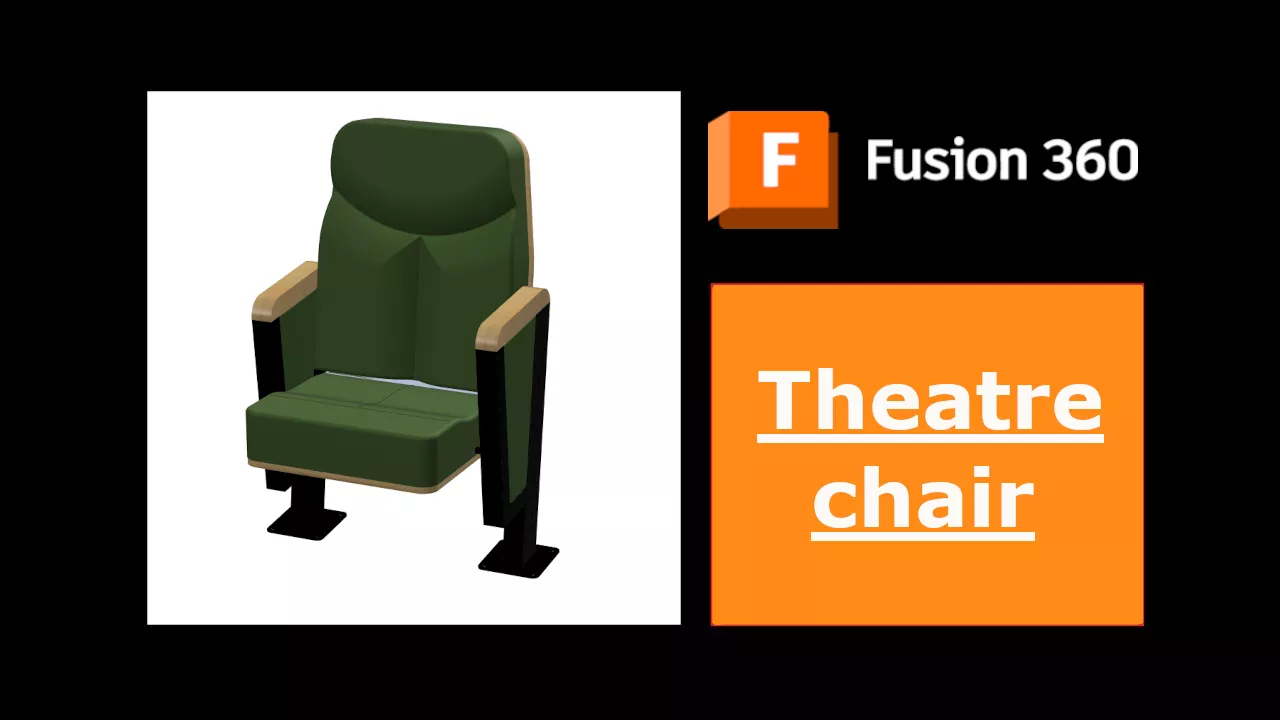 Theatre chair 3D print model