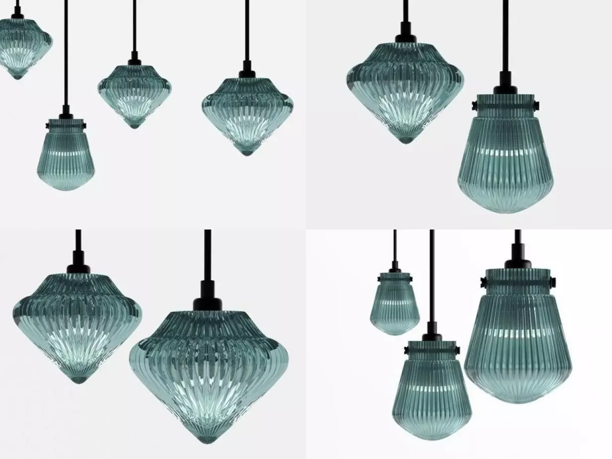 Glass Light Bead and Top 3D model_0