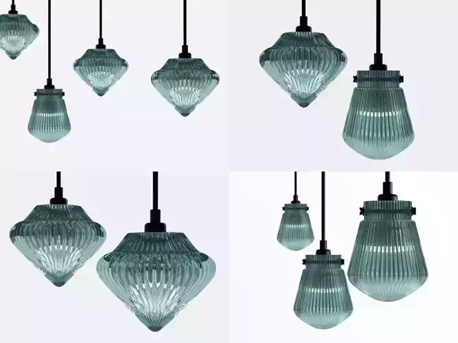 Glass Light Bead and Top 3D model Glass Light Bead and Top 3D model