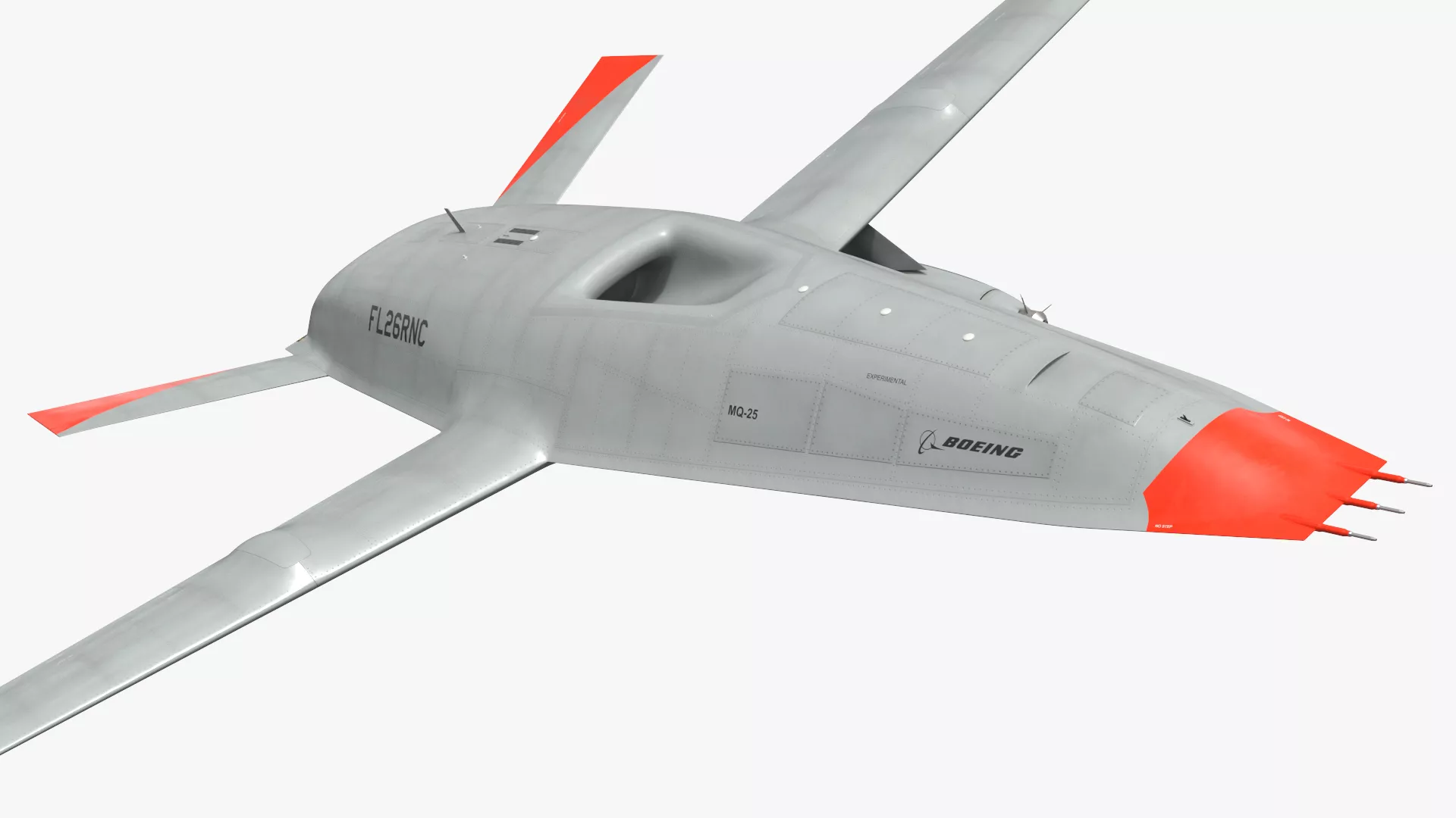 Boeing Stingray MQ-25 Drone Rigged 3D model
