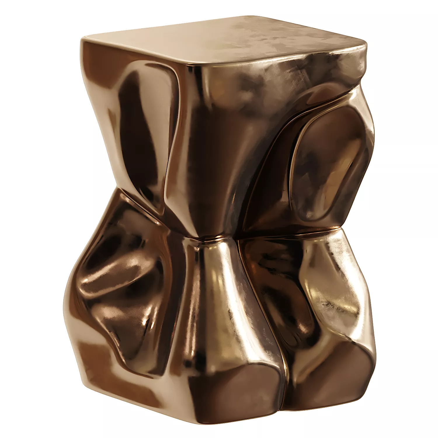 FUSION BRASS SIDE TABLE 3D model