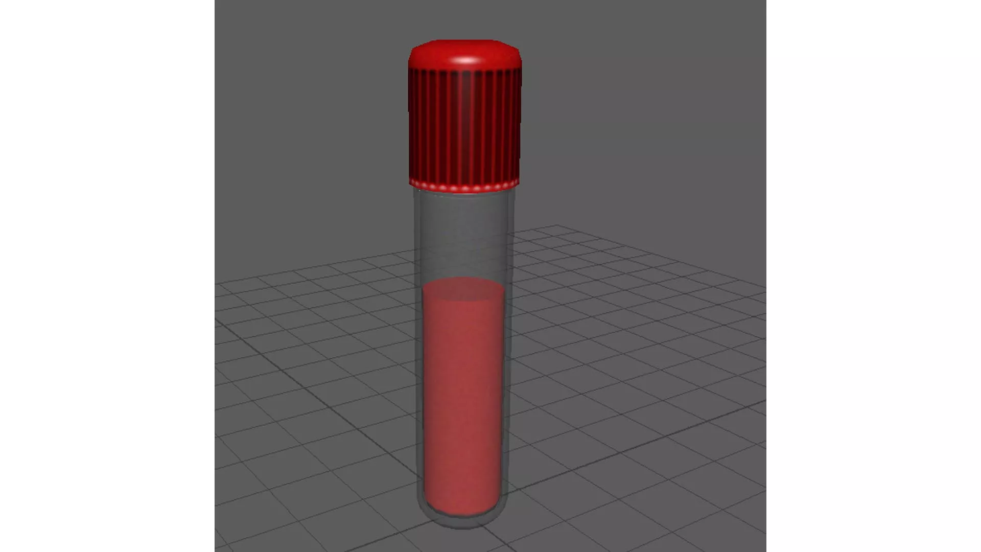Blood Testtube Free low-poly 3D model