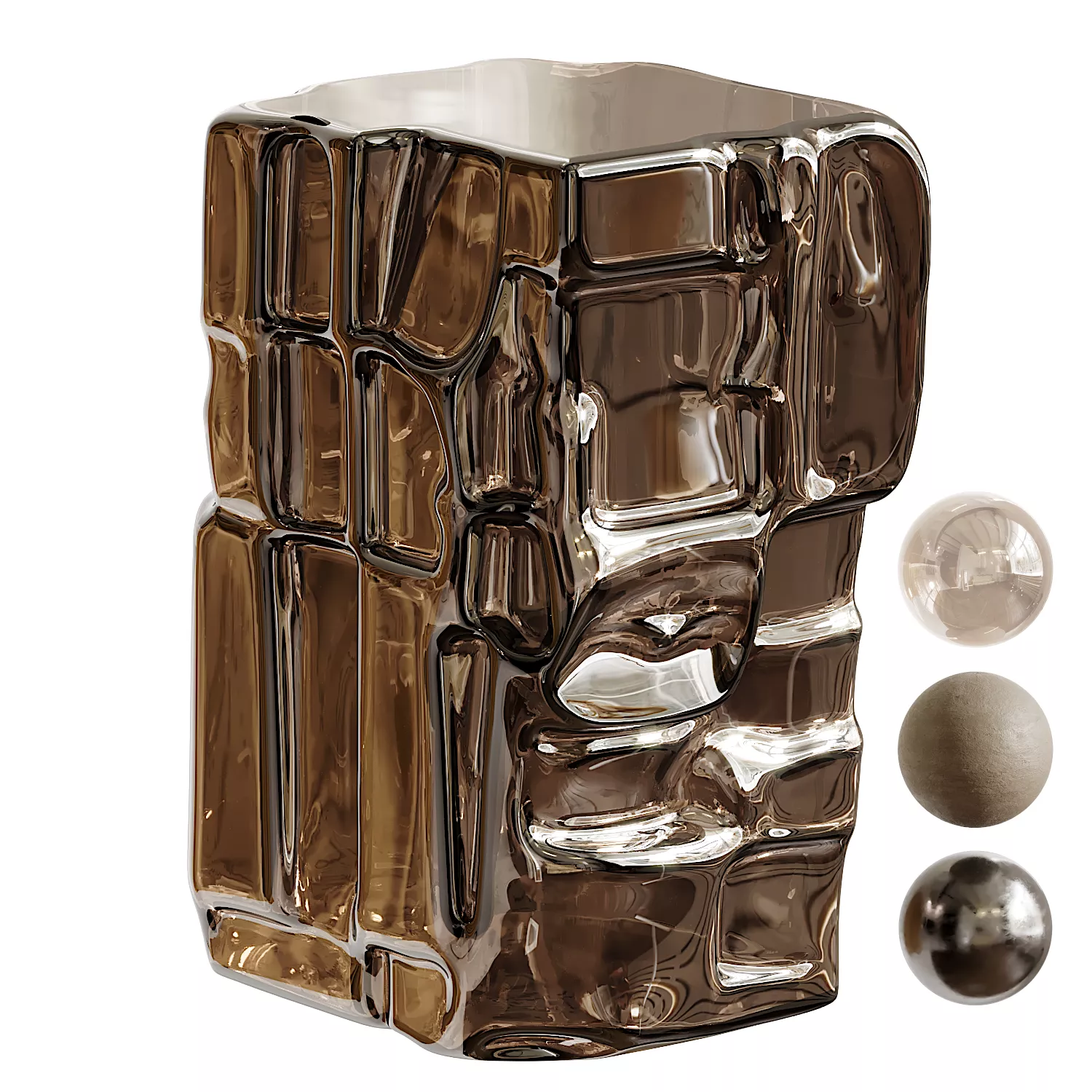 NERO AMETISTATO SIDE TABLE 3D model