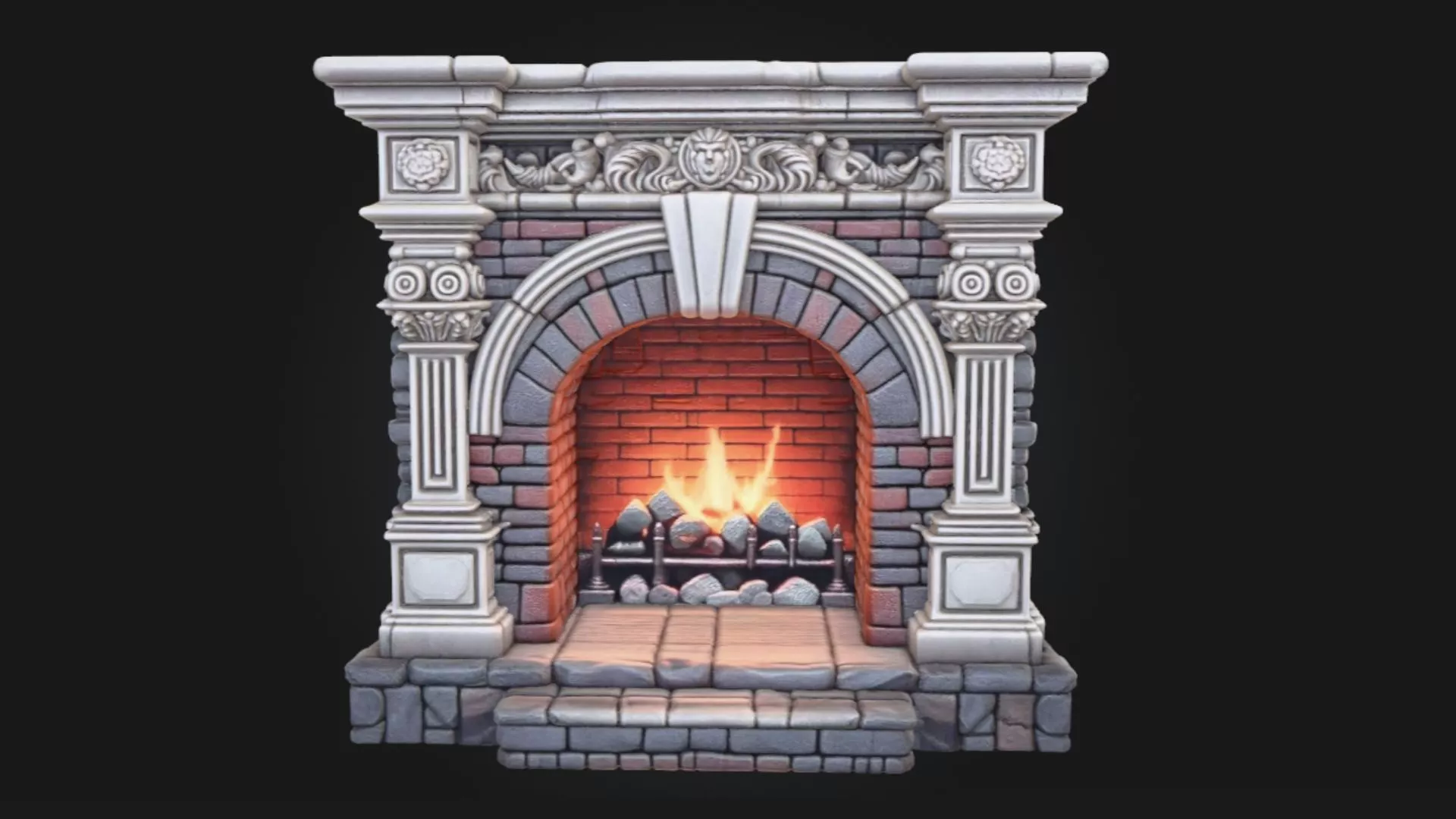 Fireplace 3D Model 3D model