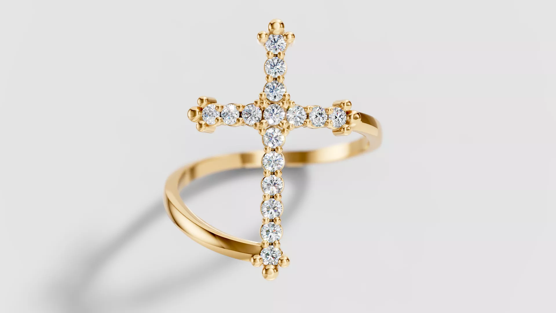 Cross Ring Dainty 3D print model