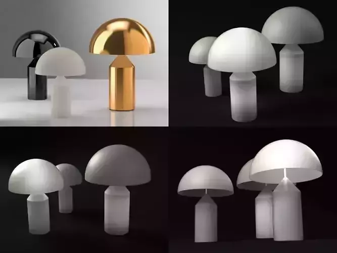 Atollo mushroom table lamp