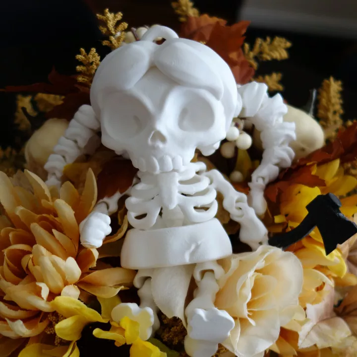 Articulated Skeleton Girl 3D print model