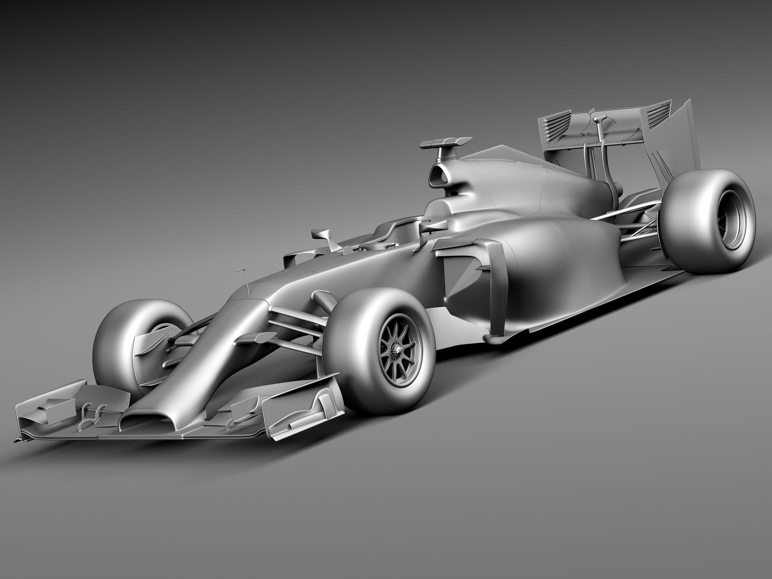 Formula 1 Ferrari 2014 3D model_9