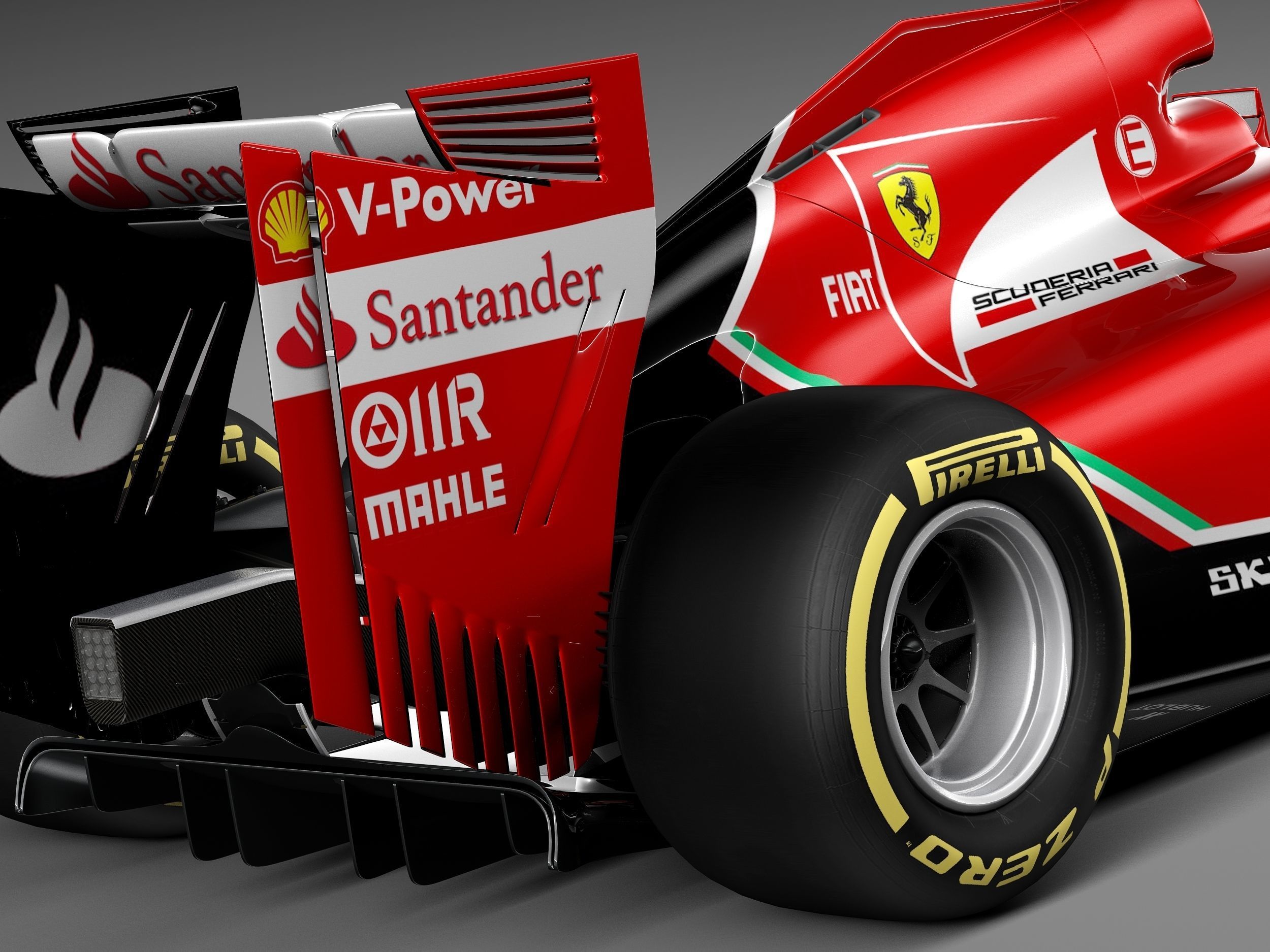 Formula 1 Ferrari 2014 3D model_3