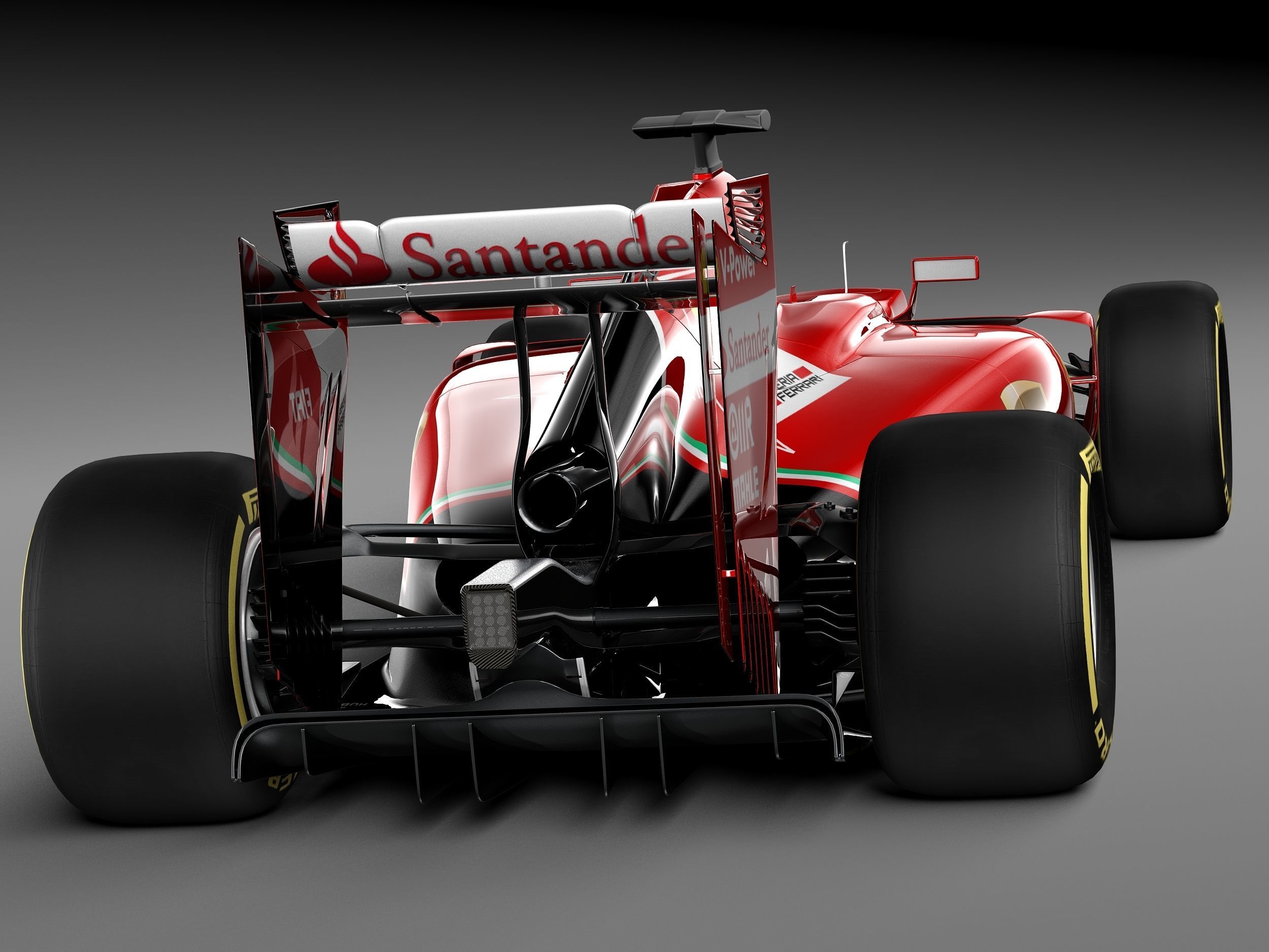 Formula 1 Ferrari 2014 3D model_5