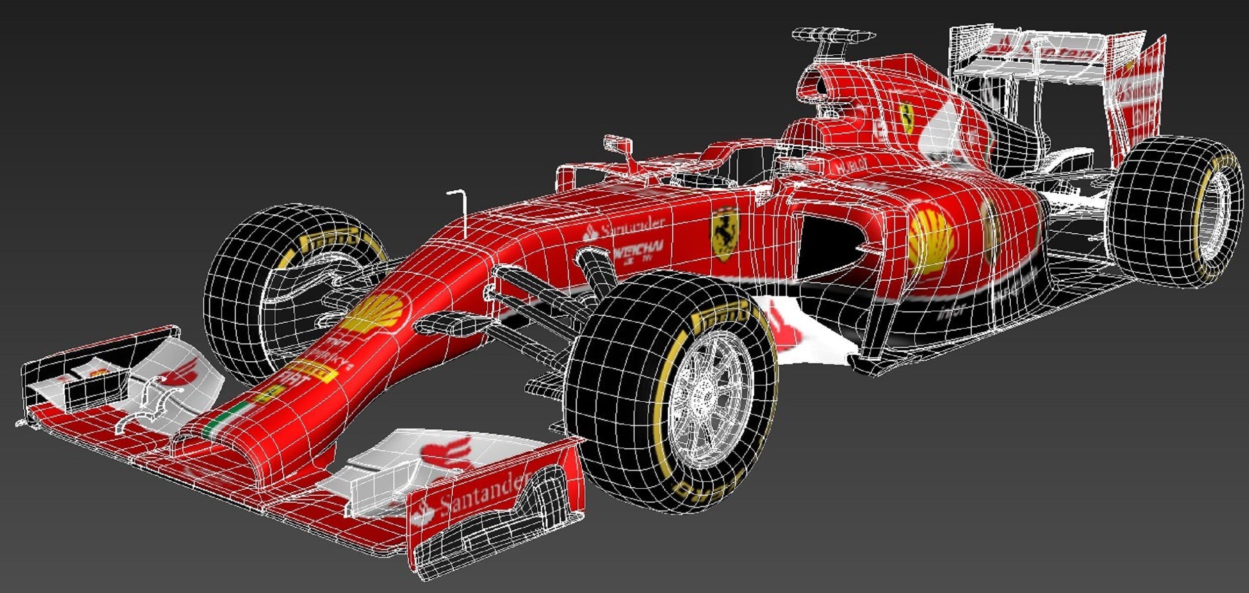 Formula 1 Ferrari 2014 3D model_18