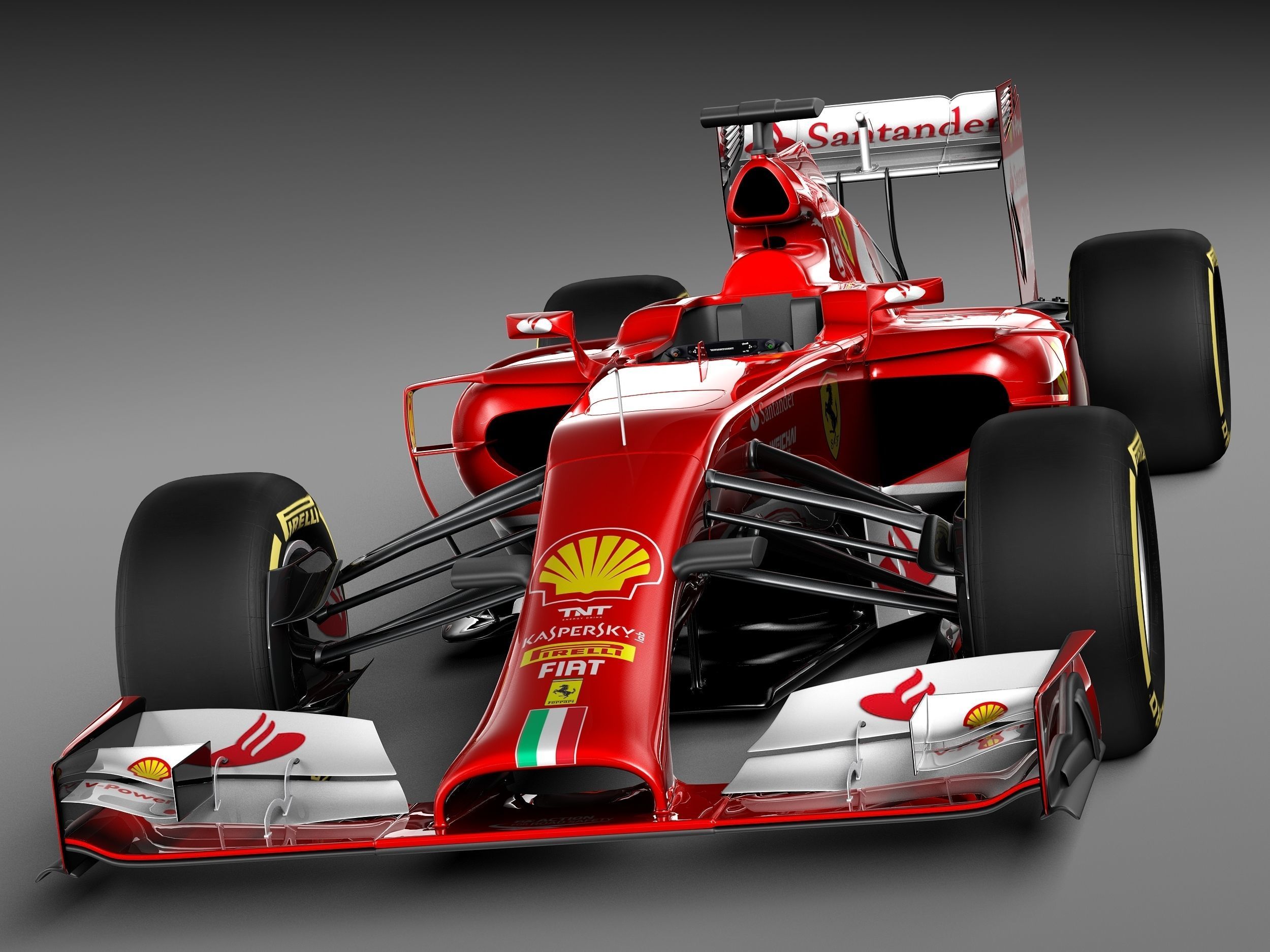 Formula 1 Ferrari 2014 3D model_1