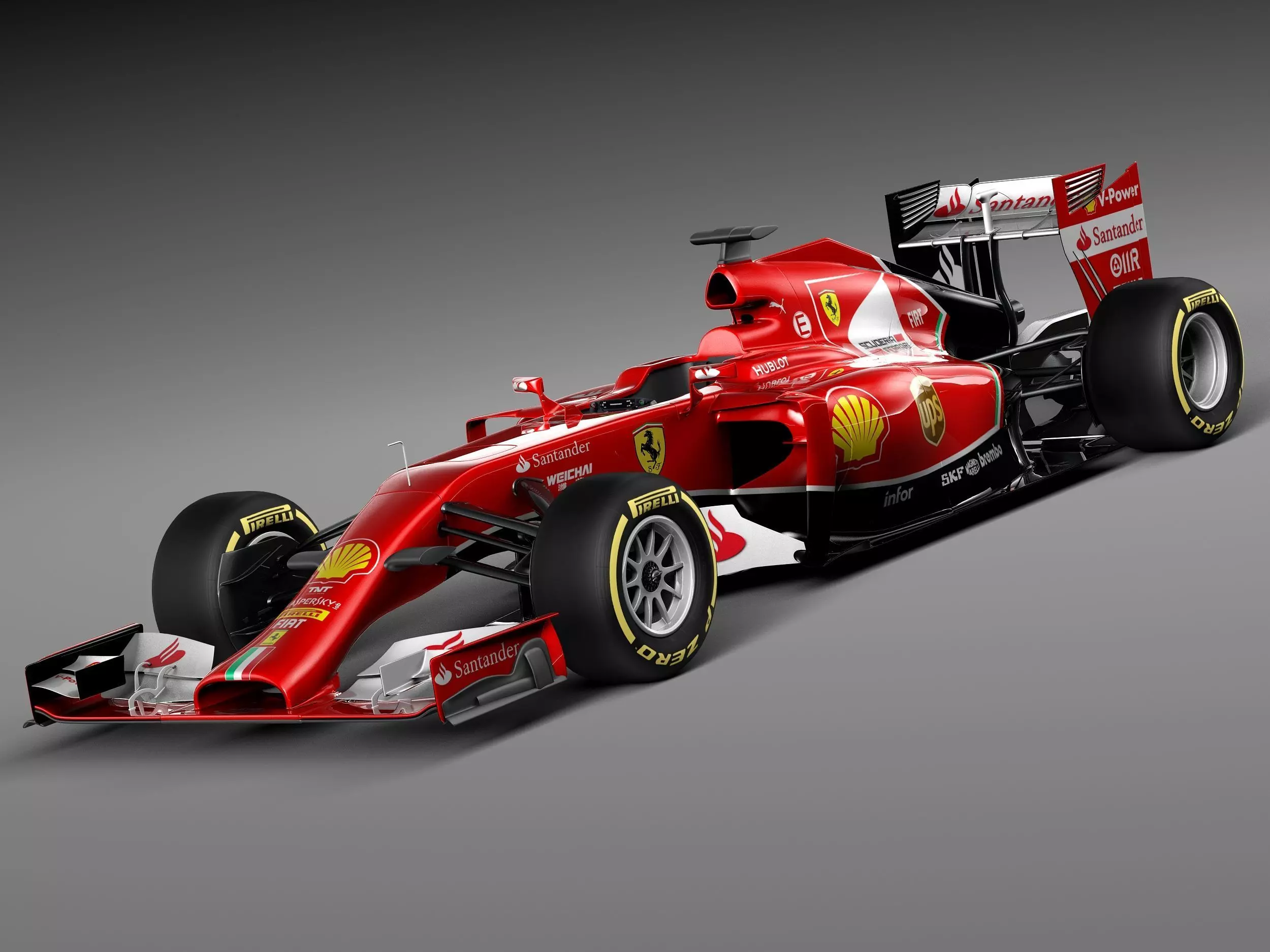 Formula 1 Ferrari 2014 3D model_0