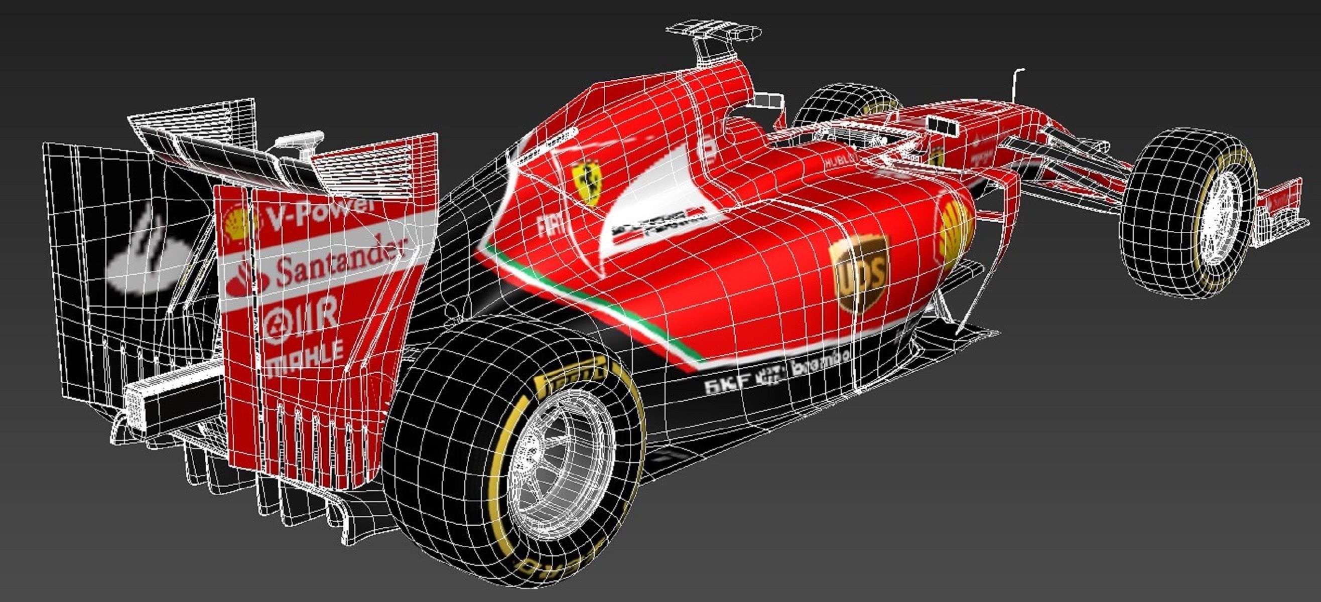 Formula 1 Ferrari 2014 3D model_19