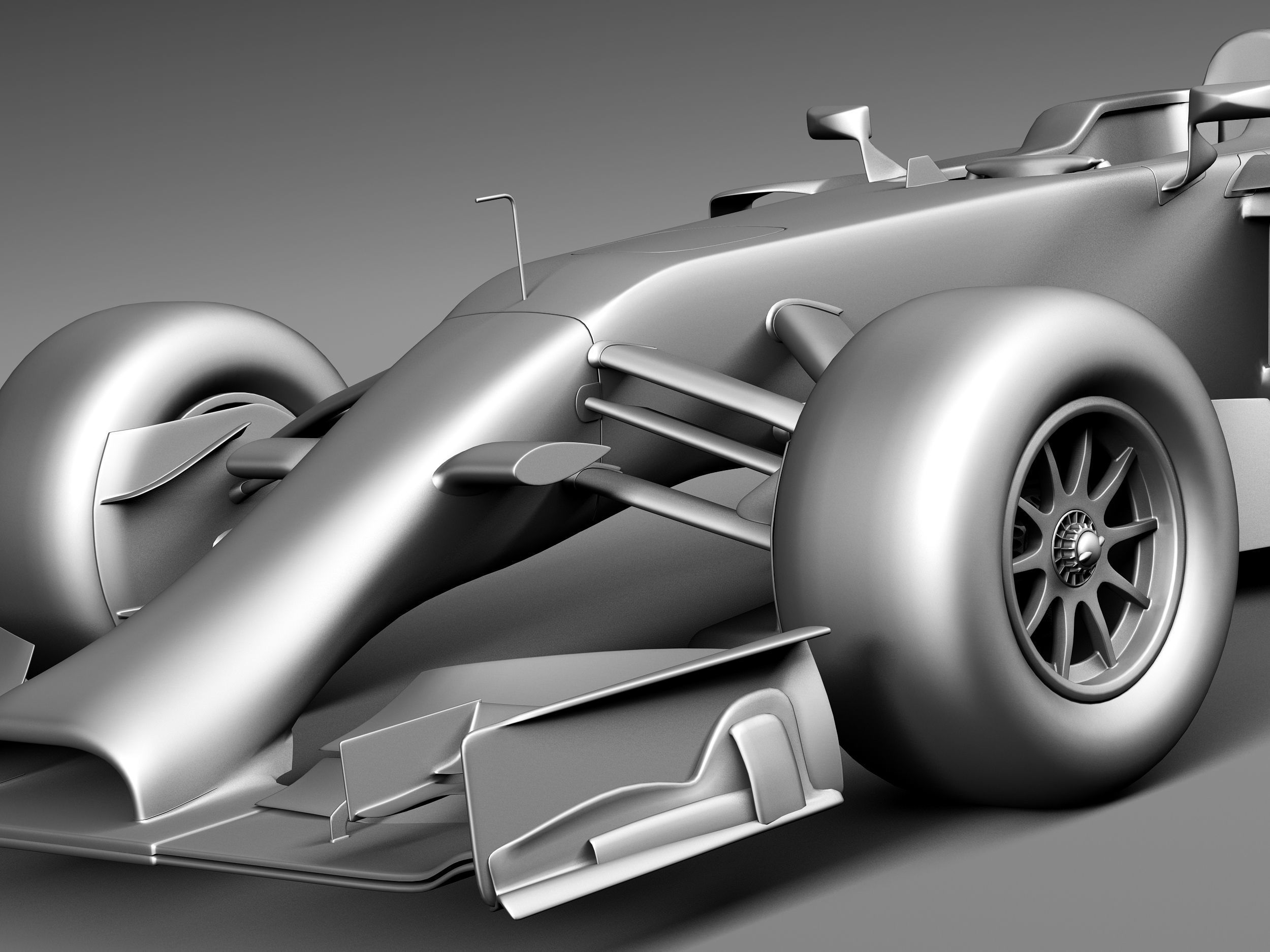 Formula 1 Ferrari 2014 3D model_11