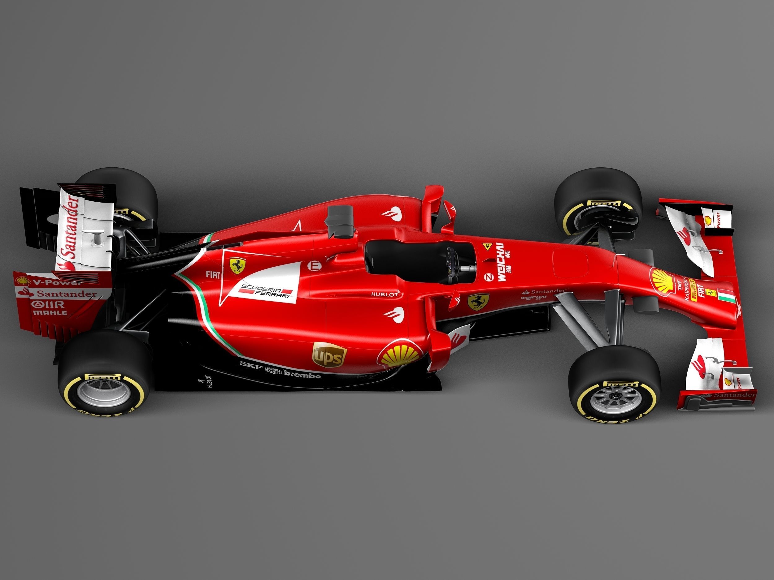 Formula 1 Ferrari 2014 3D model_7