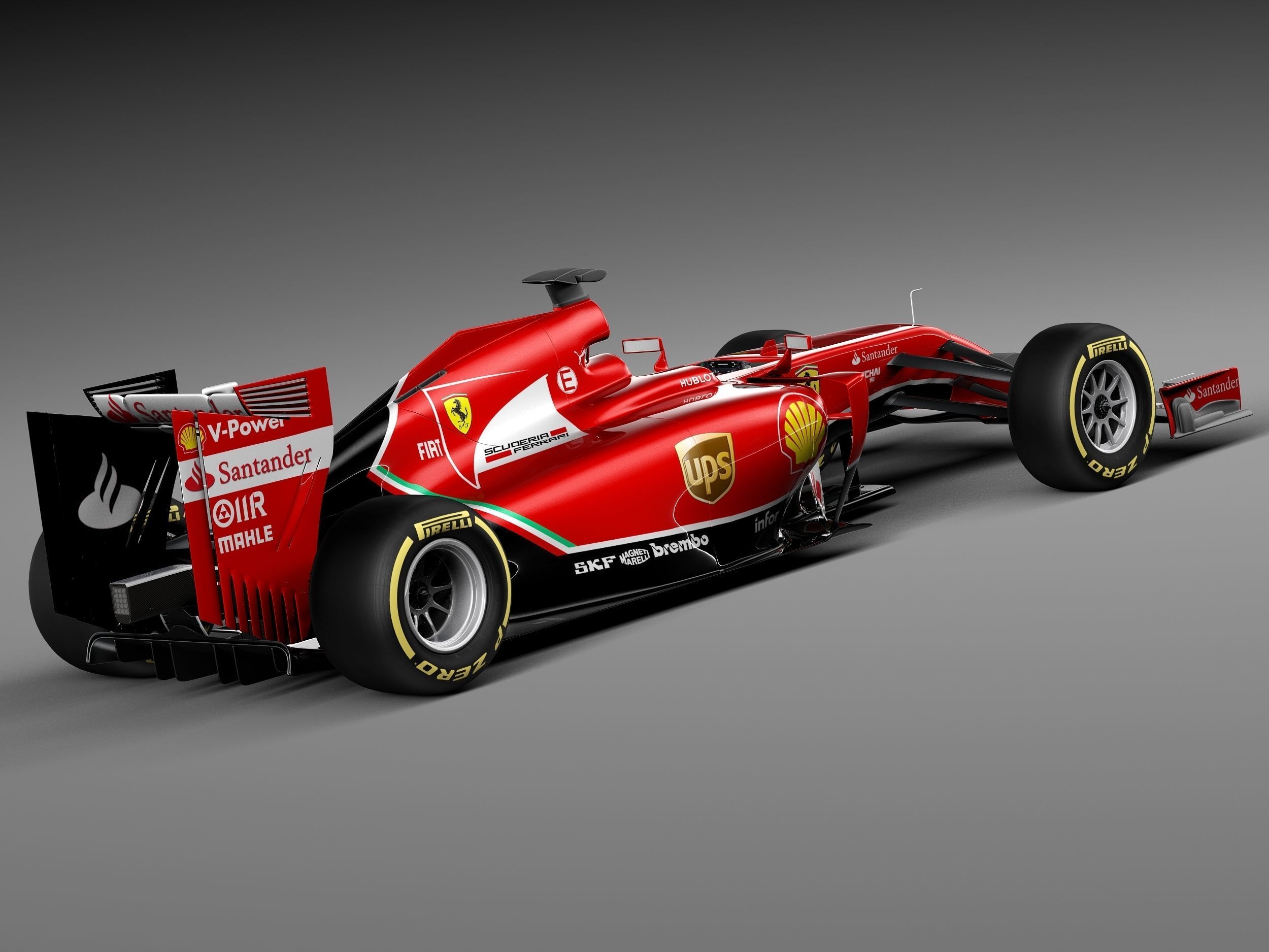 Formula 1 Ferrari 2014 3D model_4
