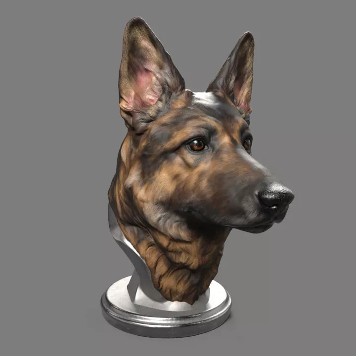 German Shepherd 3D print model