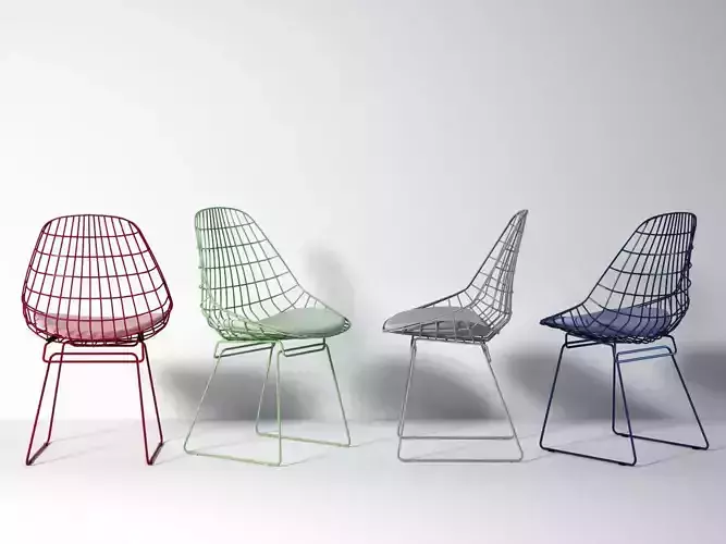 SM05 wire chair 3D model