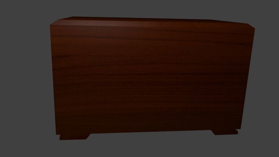 Old  Radio Low-poly 3D model_2