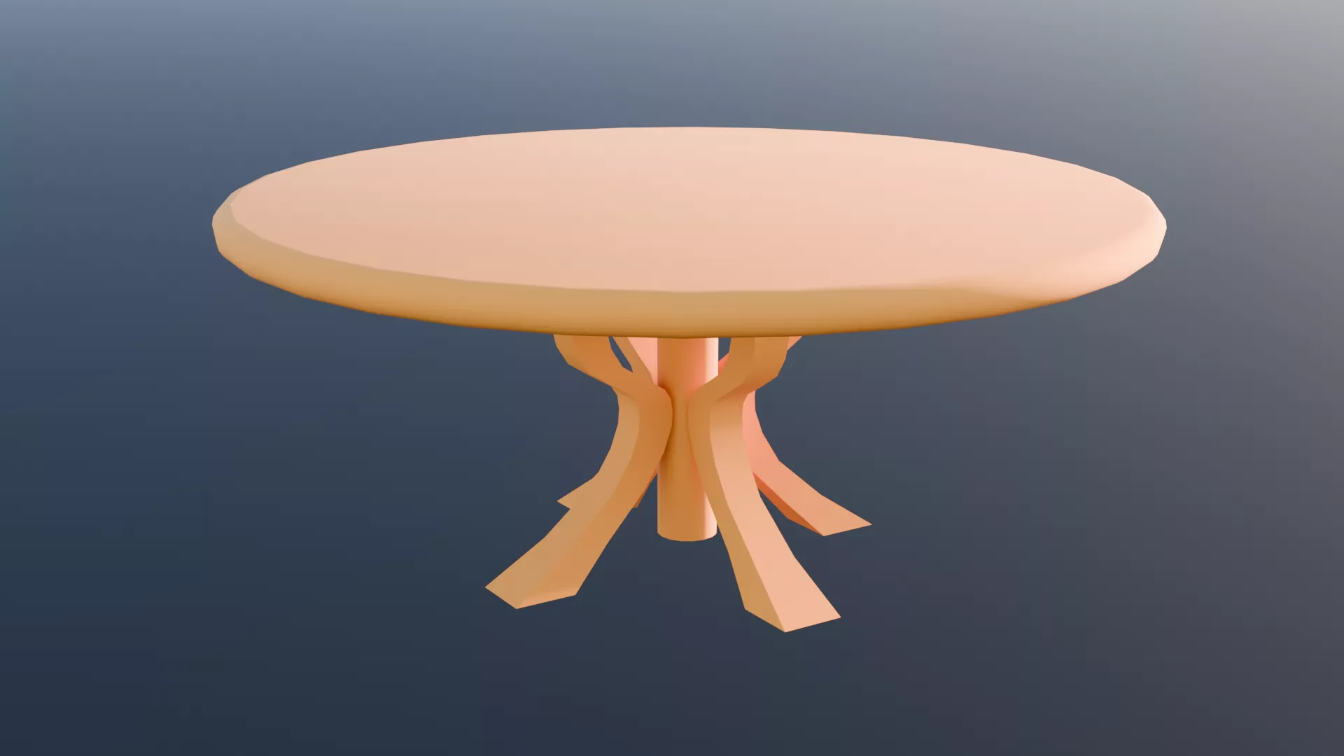 Game Ready Round Table Free low-poly 3D model