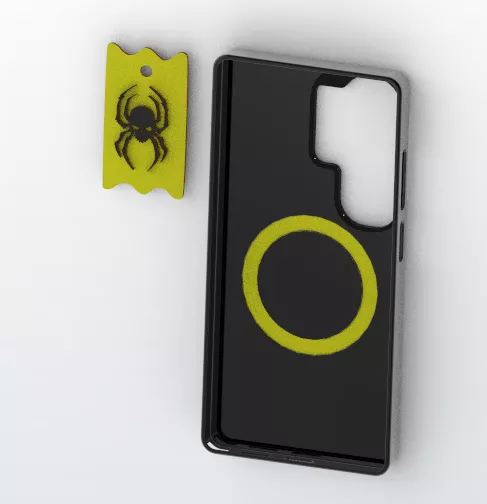 Spider Skull Mechanical Magnetic Phone Case for S26 Ultra 3D print model