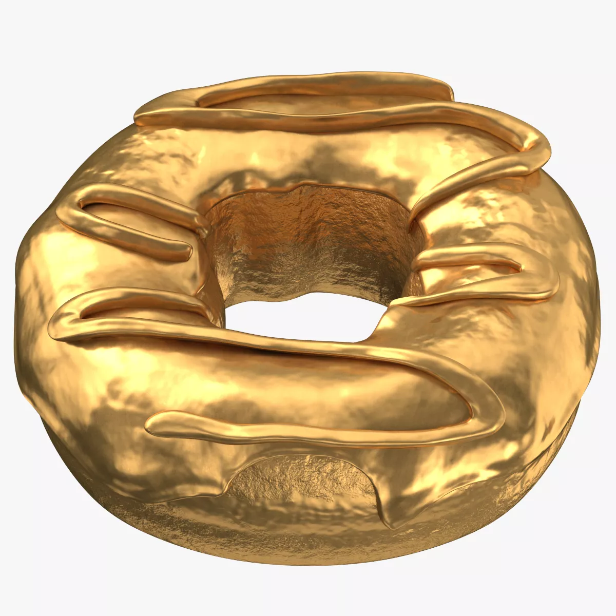 Donut 05 Gold 3D model