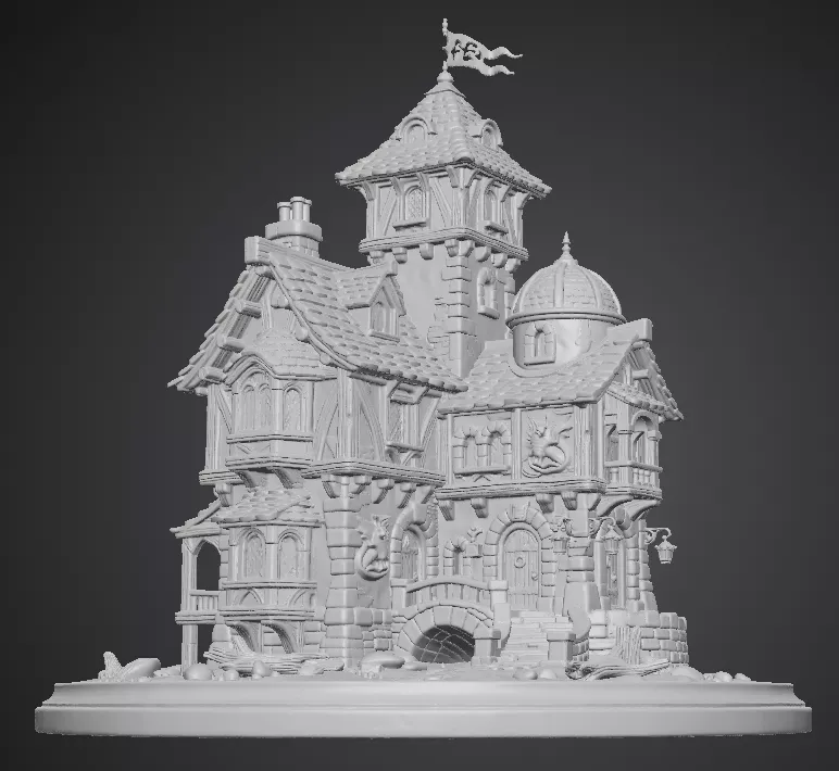 Ultimate Fantasy Village and Terrain Set 7 Detailed Models 3D print model