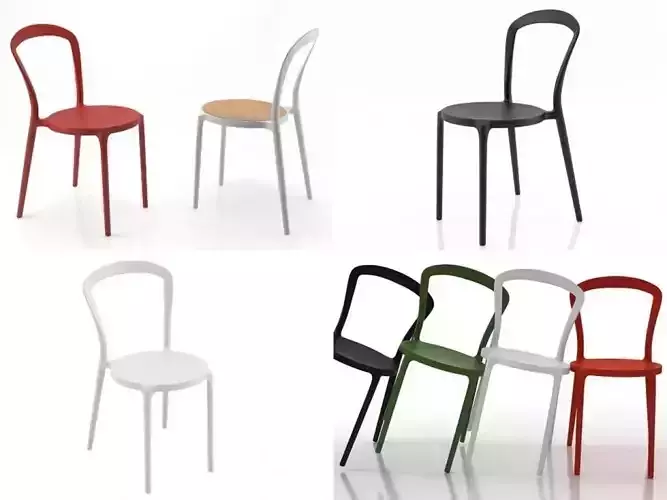 Lady P four different colored chairs