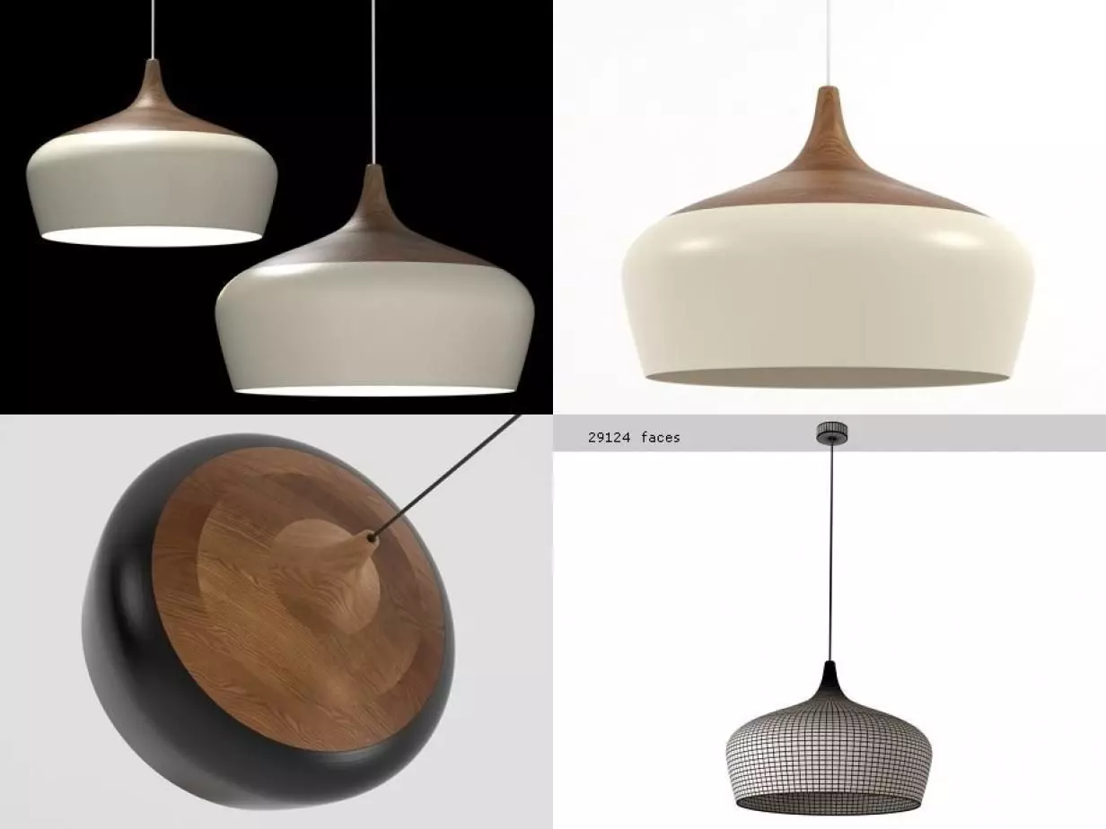 Coco Pendant 3D model_1