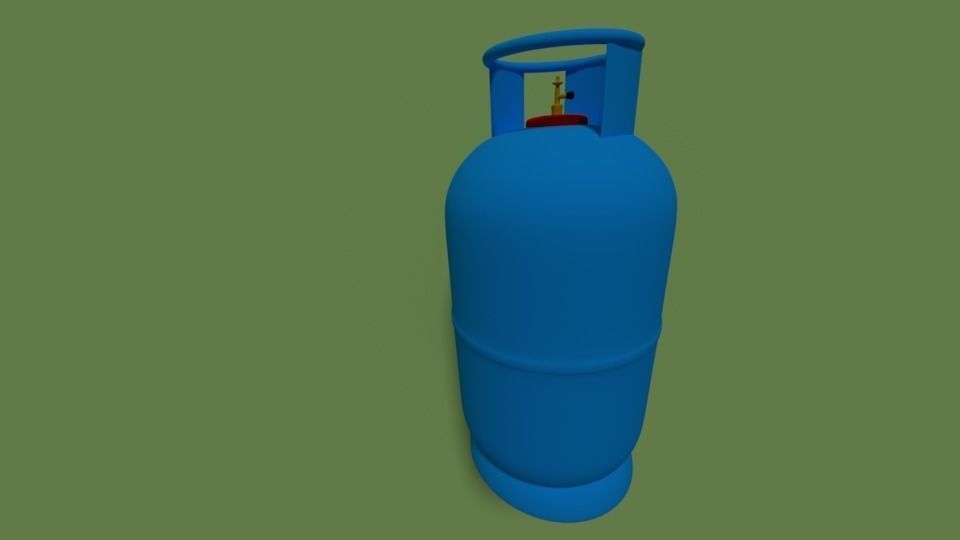 Gas cylinder  3D model_0