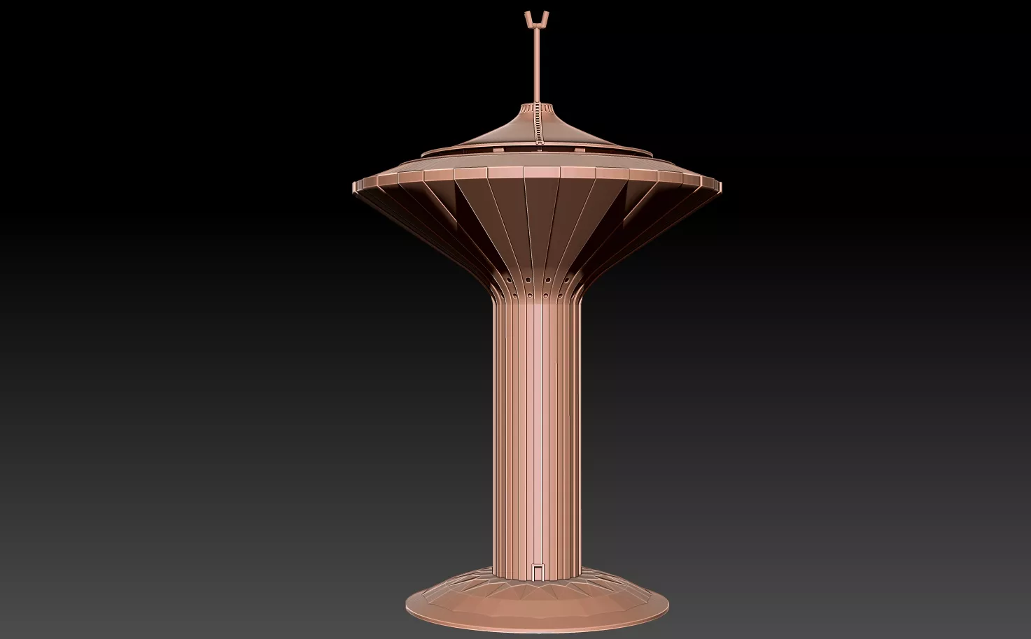 Svampen Swedish Water Tower 3D print model