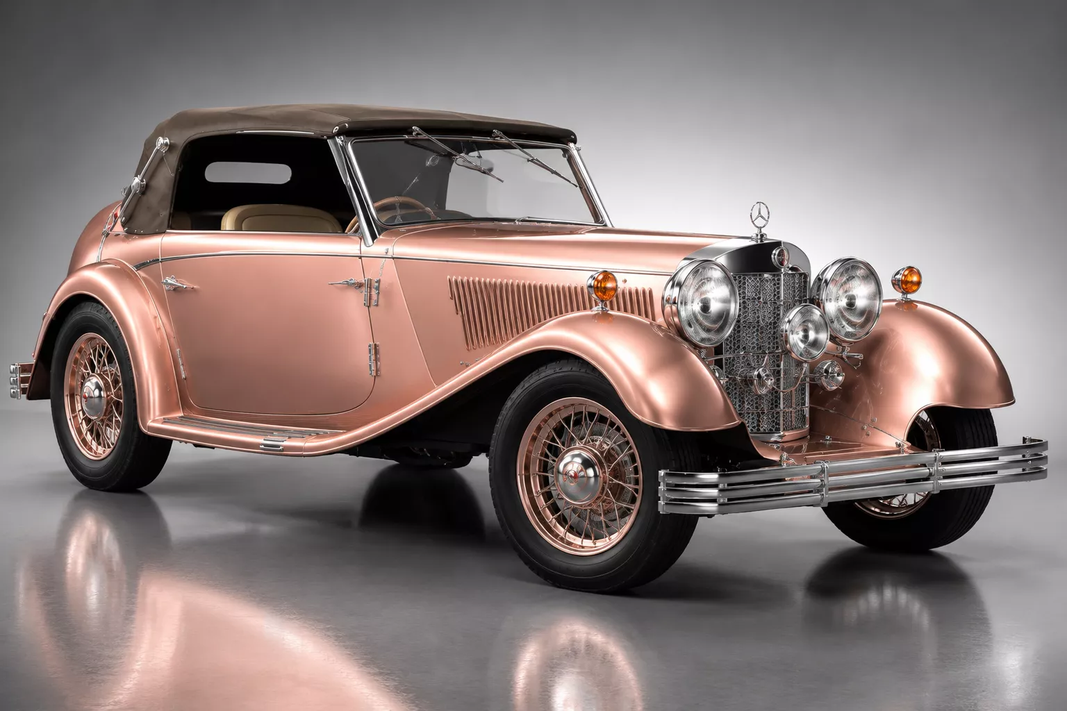 Classic Mercedes-Benz 380 Cabriolet 3D Model 3D model
