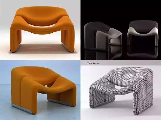 F modern lounge chair