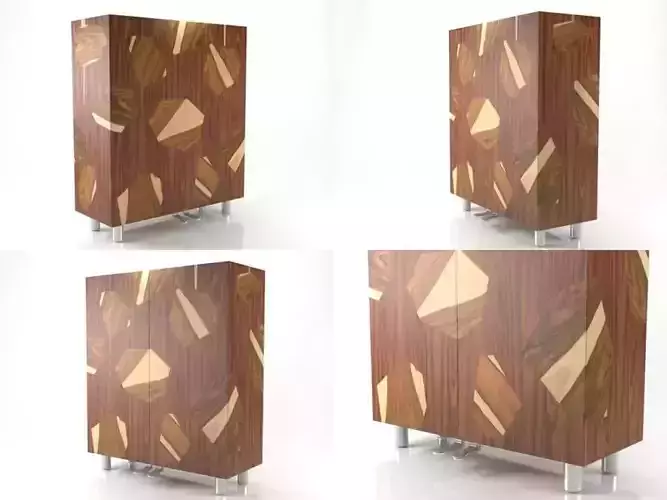 Bois de Rose leopard 3D model