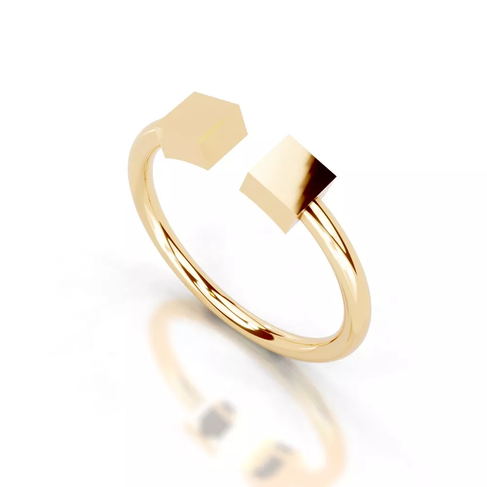 Lightweight Ring 3 gram 14K ring CAD US size 7 Free 3D print model