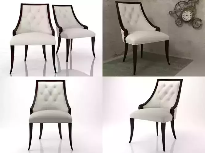 Chair four chairs and clock