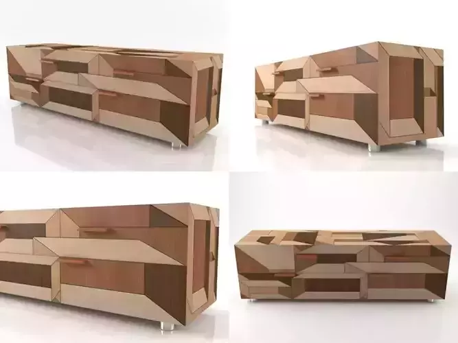 Inlay four furniture made from wood